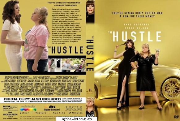★ (2019) the hustle are prim plan anne hathaway și rebel wilson, două artiste