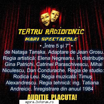 ntre şi (1984) (teatru tanska ntre şi (1984)n gina patrichi, catrinel mihai niculescu,