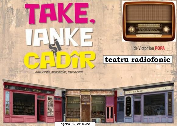 take, ianke şi cadr (teatru victor ion popa take, ianke şi 1960n jules cazaban, ion