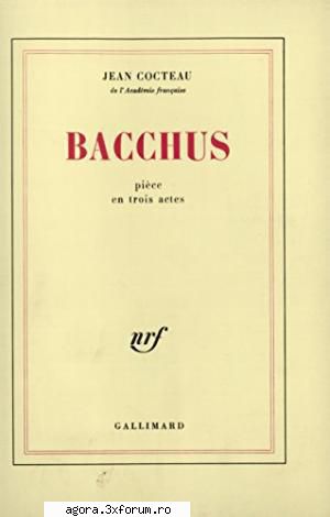 bachus (****) (teatru jean cocteau bachus adrian pintea, 0vidiu iuliu moldovan, irina movila,