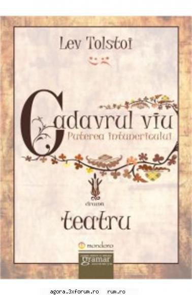 cadavrul viu (1957) (teatru lev tolstoi cadavrul viu alexandru critico, clody berthola, sandina