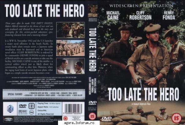 prea trziu pentru eroi (1970) too late the hero (1970)prea trziu pentru eroio insula din pacific