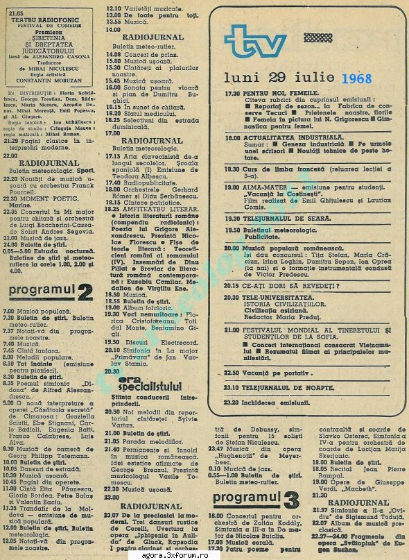 şi dreptatea (1968) (teatru premiera programul radio