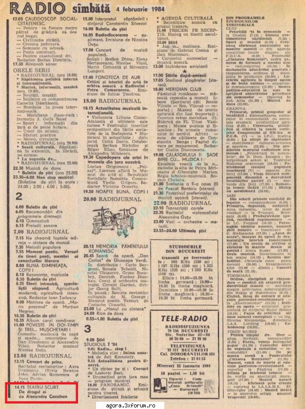 dragul (1984) (teatru alexandru cazaban dragul 4.ii.1984 regia dan puican premiera