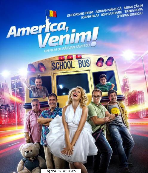 america, venim! (2014)

 tocmai din micul cinci actori, regizorul, un şi ursul său imens