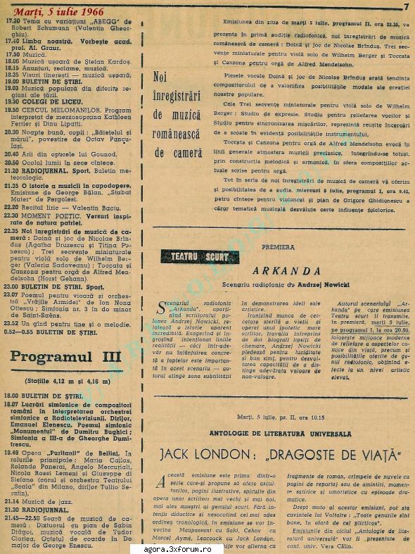 � Arkanda (1966) (Teatru radiofonic) - Nowicki Andrzej - Arkanda ( 5.VII.1966 ) regia - Teatru
