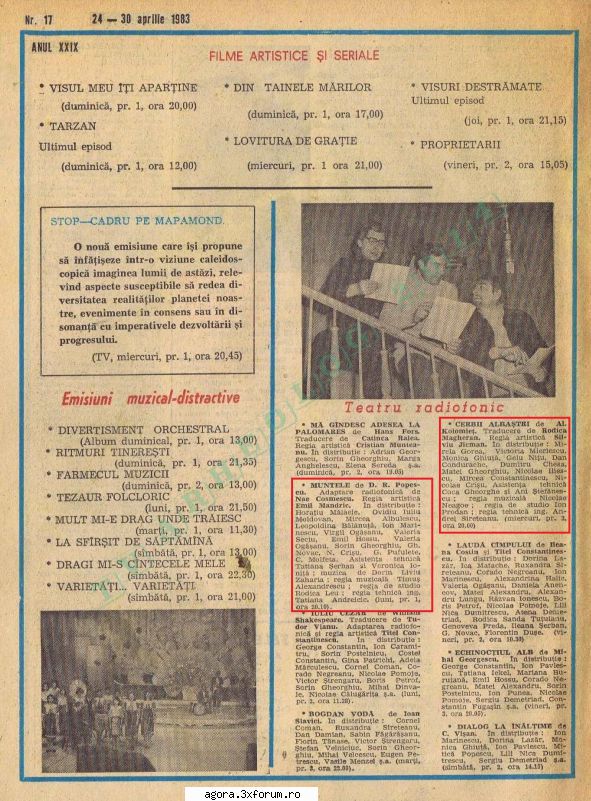 kolomiet alexei - cerbii albastrii ( 27.iv.1983 ) regia silviu jicman �  cerbii (1983) (teatru