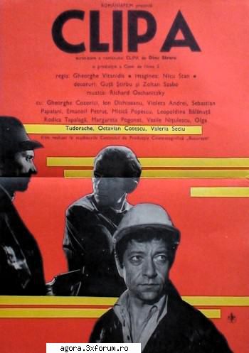 clipa (1979)

 

filmul aduce in prim plan unei victime din anii '50. este completa caci eroul nu