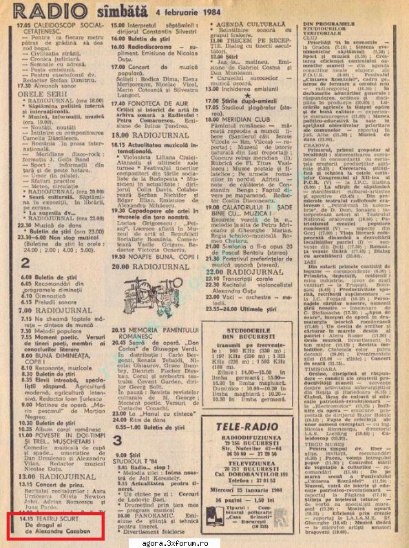 � De dragul ei (1984) (Teatru radiofonic) - Alexandru Cazaban - De dragul ei ( 4.II.1984 ) - Teatru