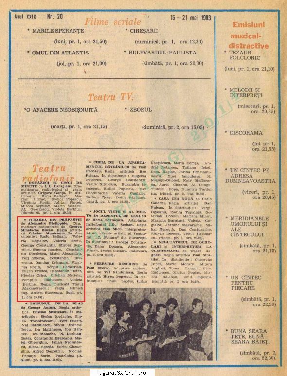 � Floarea din prăpastie (1983 ) (Teatru radiofonic) - Philippide Alexandru - Floarea din - Teatru