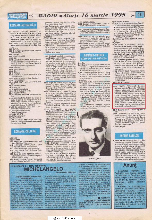 Kiritescu Alexandru - Michelangelo ( 1957 ) teatru radiofonic - Kiritescu Alexandru - Michelangelo - Teatru