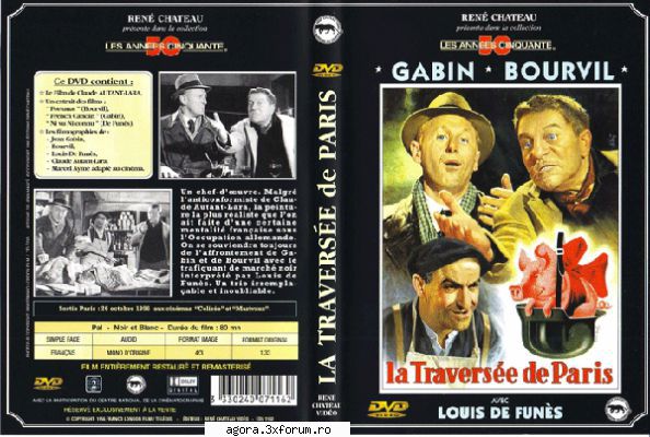 ★ Louis de Fun�s - colecție - La travers�e de Paris (1956) Străbăt�nd - Cinemateca