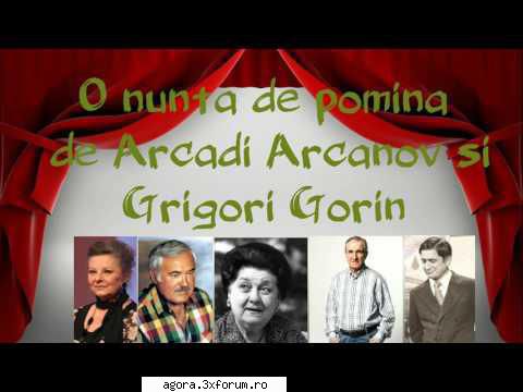 � O nuntă de pomină (1968) (Teatru radiofonic) - Arkadi Mihailovici Arkanov - O nuntă - Teatru