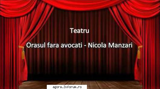 � Oraşul fără avocaţi (1980) (Teatru radiofonic) - Nicola Manzari - Oraşul - Teatru
