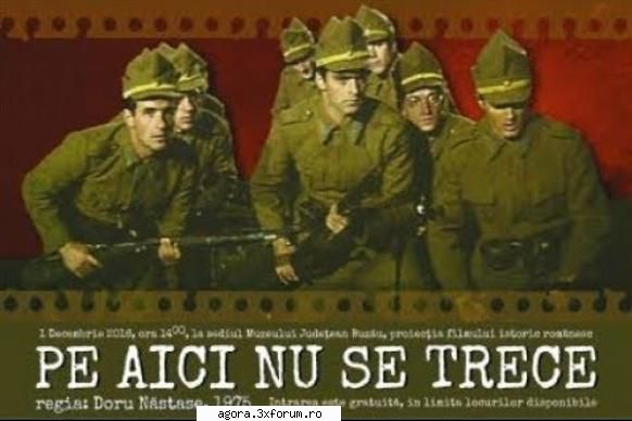pe aici nu se trece (1975)

 

elevii de la scoala militara de ofiteri situata undeva in vestul