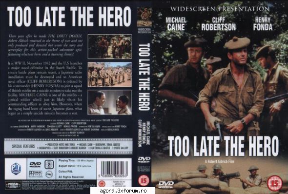 Prea t�rziu pentru eroi (1970) - Too Late The Hero (1970) Prea t�rziu pentru eroi - Cinemateca