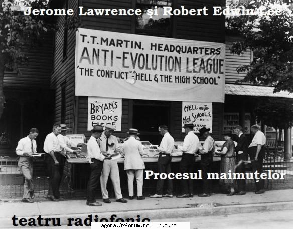 � Procesul maimuţelor (1961) (Teatru radiofonic) - Jerome Lawrence şi Robert Edwin Lee - Teatru