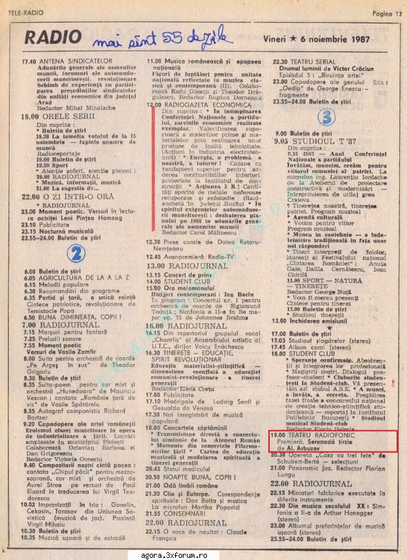 � Serenadă t�rzie (1987) (Teatru radiofonic) - Arbuzov Alexei - Serenada tarzie ( 06.XI.1987 ) - Teatru