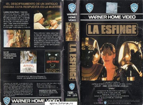 ★ Sfinxul (1981) - Sphinx (1981) Dedicatul arheolog, Erica Baron - Cinemateca