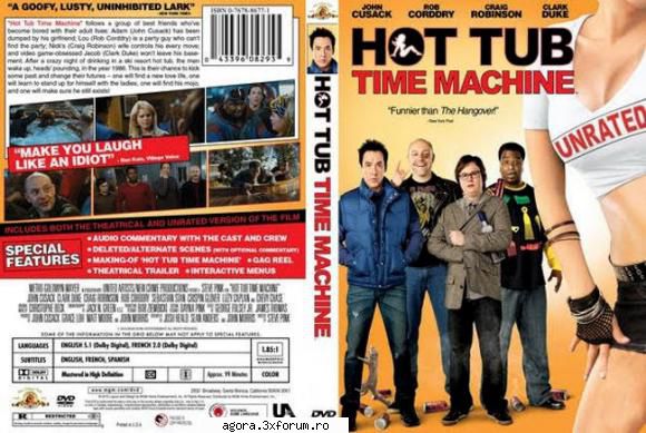 hot tub: time machine �n 

adam, nick, jacob si lou sunt patru barbati trecuti de 30 de ani, care au