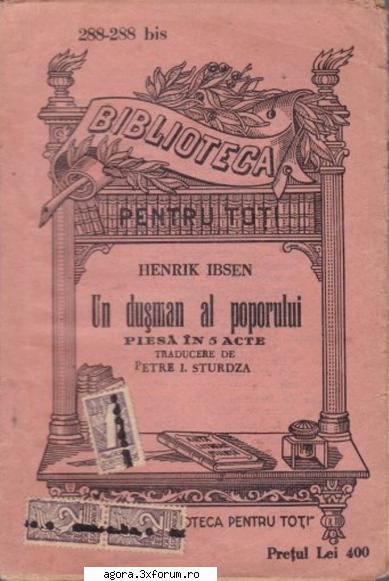 henrik ibsen - un al poporului costache antoniu, sandina stan, marga barbu, dan petre george victor