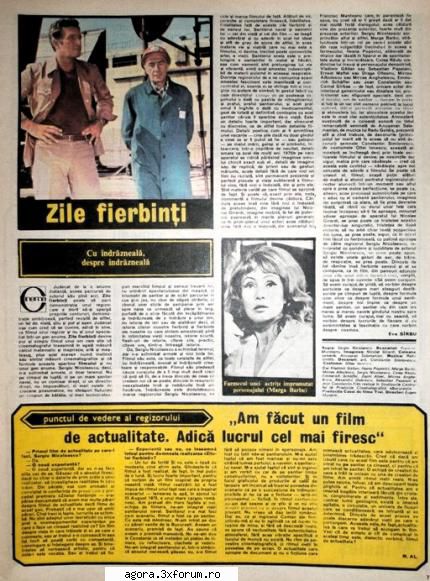 ★ Zile Fierbinti (1976) - Zile Fierbinti (1976) Hot Days Subiectul filmului - Filme rom�nești